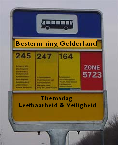 haltebord close-up met tekst